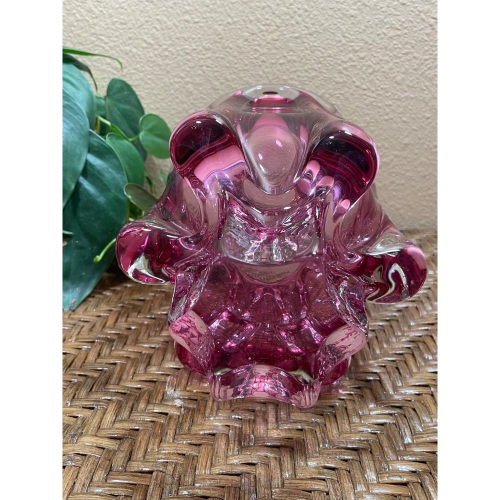Josef Hospodka For Chribska Glassworks Art Glass Bowl Vase - Picture 4 of 7